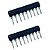 Rede de Resistores 1K 9 Vias A102J 1/8W 5% – Para Placas de Circuito - Imagem 1