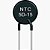Termistor NTC 5Ω MF72-5D15 Radial PTH 6A - Imagem 1