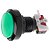Botão Fliperama 45mm Iluminado Verde 12V com Switch Integrado - Imagem 1