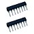 Rede Resistiva 220 Ohms SIP-8 PTH (7+1) Resistor Array - Imagem 1