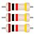 Resistor 1KΩ 1/6W 5% Axial PTH CR12 - Pacote com 100 Unidades - Imagem 1