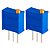 Trimpot 1M Ohm 3296W Vertical 25 Voltas Top Adjust Cermet 0.5W - Imagem 1
