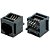 Conector Ethernet RJ45 8P8C 180º Fêmea TFC-88P Metaltex Placa PCB - Imagem 1