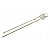 Led Alto Brilho na cor branco, transparente, 3mm, 1000MCD. - Imagem 2