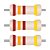 Resistor 130 Ohms CR12 1/6W 5% Axial Carbon Film – Pacote com 100 - Imagem 1