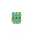 Conector Borne KF-128 3T Verde 3 Vias PCB - Imagem 2