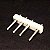 Terminal Conector Macho 4 Vias 180° Pitch 5mm JS-1103 Branco - Imagem 1