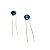 Termistor NTC 100 Ohms 5mm Disco Sensor Térmico PTH - Imagem 2