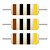 Resistor Axial 10R 1/8W 5% CR12 Royalohm – Pacote com 100 Unidades - Imagem 1
