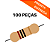 Resistor 10R 5% 0.25W Axial Through Hole CR25 – Kit com 100 - Imagem 1