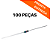 100x Resistor 56K Ohms 1% 1/4W Axial CR25 - Imagem 1