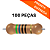 100x Resistor 560R 1/4W 5% CR25 Axial - Imagem 1