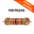 100x Resistor 82KΩ 1/4W 1% CR25 Axial - Imagem 1