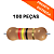 100x Resistor 24Ω 1/3W 5% CR25 Axial - Imagem 1