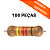 100x Resistor 43K2 1% 1/4W CR25 Axial Precisão - Imagem 1