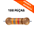 100x Resistor 38K3 1% 1/4W CR25 Axial Precisão - Imagem 1