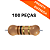 100x Resistor 1Ω 1/4W 5% CR25 Axial - Imagem 1