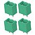 KF2EDGVC-5.08-02P Conector Borne Macho 2 Pinos Passo 5.08mm 180º - Imagem 1