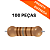 100x Resistor Axial CR25 1K18 1% Alta Precisão 1/4W - Imagem 1