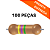 100x Resistor 4M7Ω Filme Carbono Axial CR25 0.33W - Imagem 1