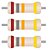 100x Resistor Axial 18K 5% CR25 0.33W - Imagem 1