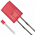 LED Vermelho 5mm Difuso HLMP-S100 - Imagem 1