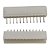 Conector Wire-to-Board WTB 12 Pinos Macho Passo 1.5mm Branco - Imagem 1