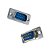 Conector D-Sub DB9 Macho 180º PTH Azul - Imagem 1
