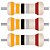 Resistor de Filme Metálico 3,3Ω 1/4W CR25 T52 MF-CP 1% - 100 Unidades - Imagem 1