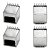 Tomada Modular RJ45 Cat5 8P8C Vertical 180° para Redes LAN - Imagem 1