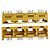 Jack Ethernet RJ45 Fêmea 8P8C 4 Portas 90º Amarelo (40-309-11084B) - Imagem 1
