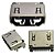 Conector HDMI 19 Vias Fêmea SMT para Placa de Circuito PCI - Imagem 1