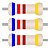 100x Resistor 620 Ohms 1/4W Axial Tolerância 5% - Imagem 1