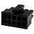 Alojamento Conector Macho 10 Vias 3,0mm Linha Modular - Imagem 1