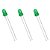Diodo LED Difuso Verde 3mm 500mcd THT Allcone 03144EG - Imagem 1
