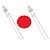 LED 5mm Vermelho Crystal Alto Brilho 2000-2500mcd Allcone (05131URH) - Imagem 1