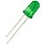 LED Indicador Verde Difuso 5mm 500mcd THT Allcone 05134EG - Imagem 1