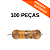 100x Resistor 27,4KΩ 1/4W Precisão 1% Axial PTH - Imagem 1