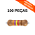 100x Resistor 37,4KΩ 1/4W Precisão 1% Axial PTH - Imagem 1
