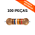 100X Resistores Axiais 169KΩ Precisão 1% 1/4W MR25 - Imagem 1