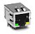 Conector Ethernet RJ45 Fêmea 1x1 CAT5 CAT6 J0011D01BNL para Placa - Imagem 1