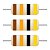 Resistor 13 Ohms CR25 1/4W Filme Carbono PTH Axial 5% - Kit 100 Peças - Imagem 1