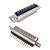 Conector D-Sub DB-25 Macho 25 Pinos Solda em Placa 180 Graus Azul - Imagem 1
