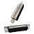 Conector D-Sub DB-25 Macho 25 Pinos Solda em Placa 180 Graus Azul - Imagem 2