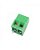 Conector Terminal KF128 2 Polos Passo 5,0mm Verde para Placa PCI - Imagem 1