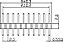 Barra de Pinos Macho Dupla 2x40 2,00mm DS1025-05-2×40P8BV1 para PCB - Imagem 7