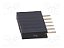 Barra de Pinos Fêmea 1x6 Vias 2,54mm 180° para PCB - Imagem 4