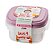Kit Sanremo 4 Potes Quadrados 1,3L Plástico com 1 Pote 480ml Grátis - Imagem 1