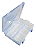 Caixa em Plástico 20 x 13,5 x 4,5cm com Separador Central - Imagem 1