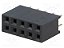 Barra Fêmea 2x5 Pinos 2,54mm 180° para PCB - Imagem 1